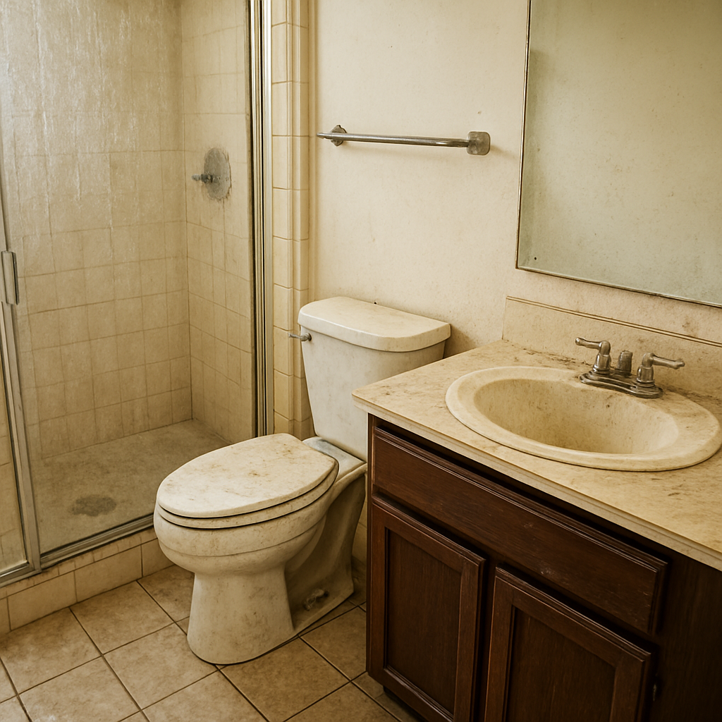 Bathroom Restoration – Before cleaning